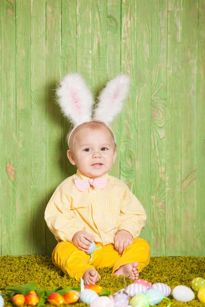 Easter rabbit toddler — Stock Photo, Image