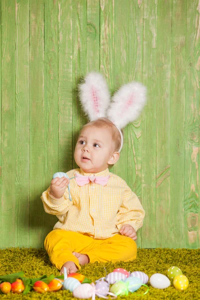 Easter rabbit toddler — Stock Photo, Image