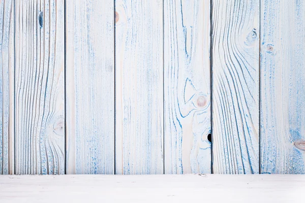 Fundo azul de madeira — Fotografia de Stock