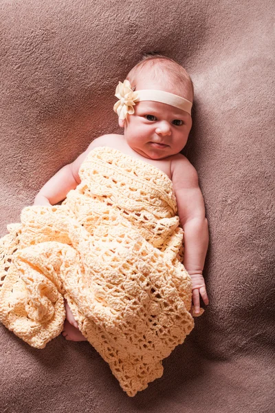 Newborn baby girl — Stock Photo, Image