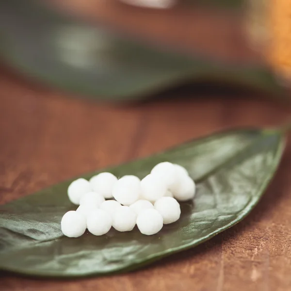 Homeopatiska piller — Stockfoto