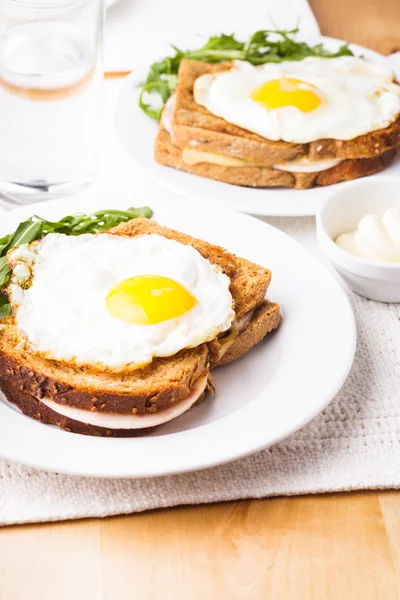 Croque madame — Stockfoto