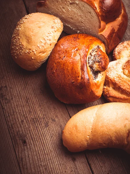 Types of bread — Stock Photo, Image