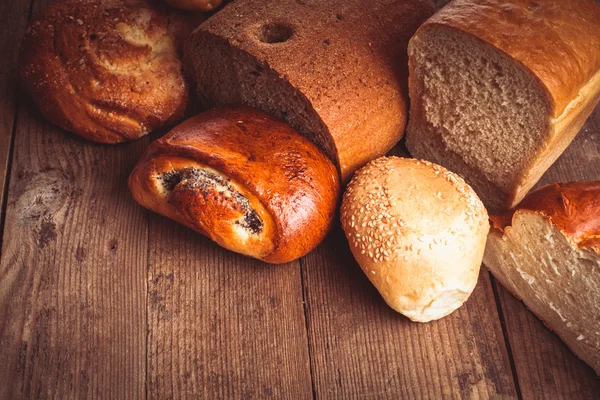Types of bread — Stock Photo, Image