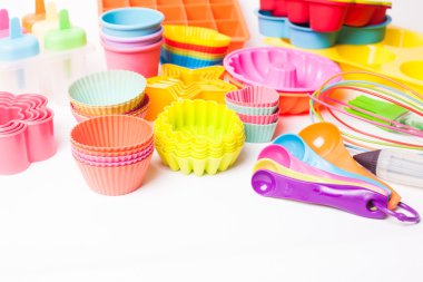  Gökkuşağı silikon şekerleme untersils