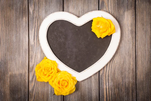 Heart shape chalkboard — Stock Photo, Image