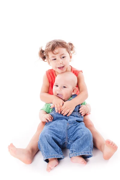 Hermana y hermano — Foto de Stock