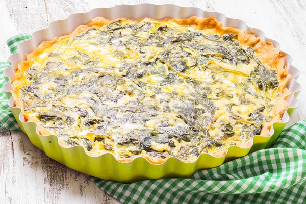 Spinach Tart — Stock Photo, Image