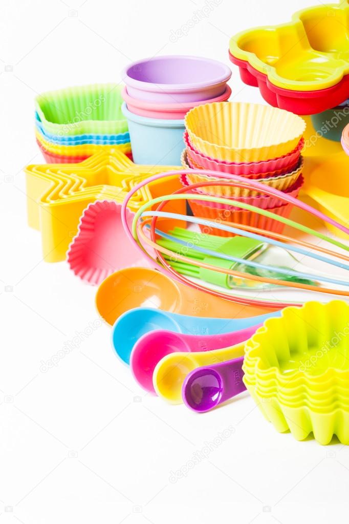  Rainbow silicone confectionery untersils