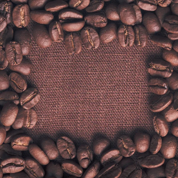 Telaio chicchi di caffè — Foto Stock