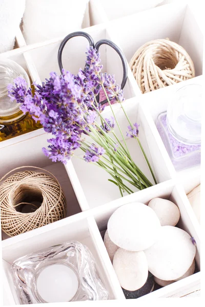 Spa con lavanda — Foto de Stock