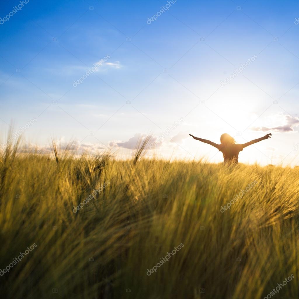 Girl on sunset