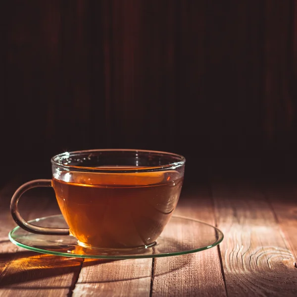 Glass cup of tea — Stock Photo, Image