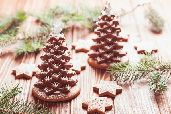Perníkové vánoční strom — Stock fotografie