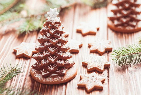 Árbol de Navidad de pan de jengibre — Foto de Stock