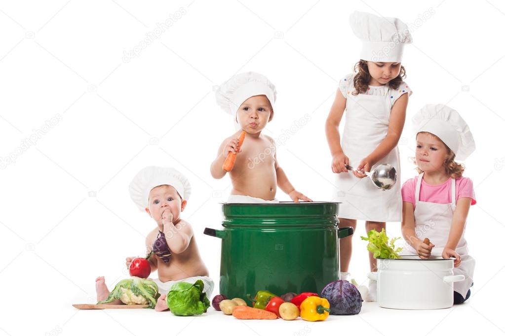 Little chefs cook