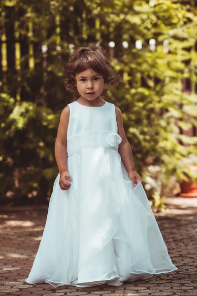 Girl in dress — Stock Photo, Image