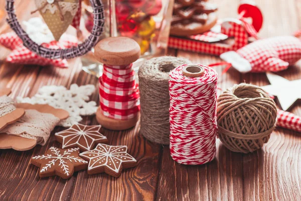 Decorações de presente de Natal — Fotografia de Stock