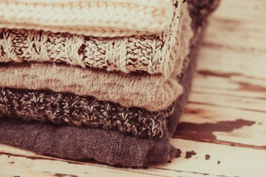 Yün giysi koleksiyonu