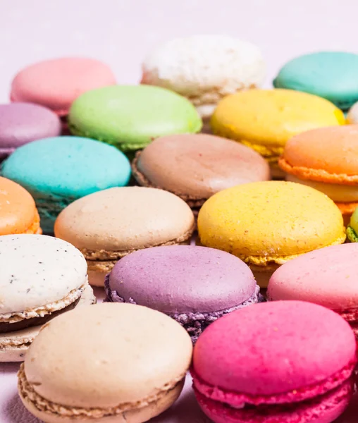 Färgglada macaroons — Stockfoto