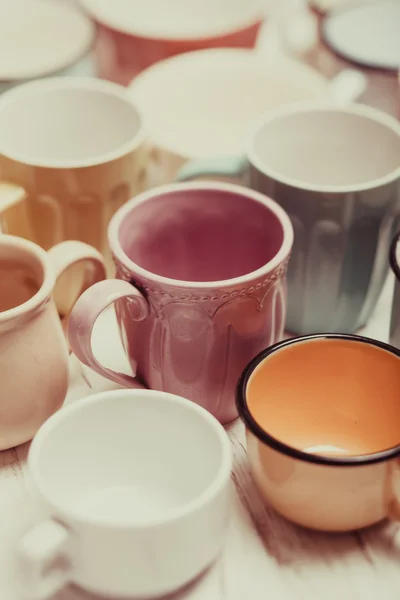 Las diversas tazas — Foto de Stock