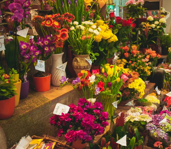 De bloemenmarkt — Stockfoto