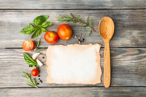 Итальянский рецепт — стоковое фото