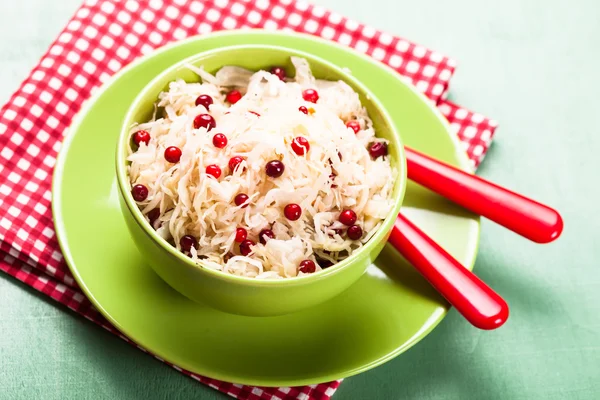 Sauerkraut with cranberry — Stock Photo, Image