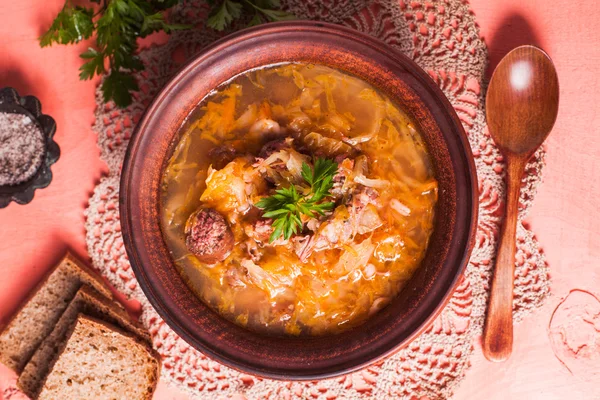 Gombaleves - christmas ungarische Suppe — Stockfoto