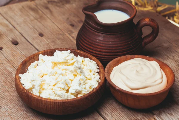 The cottage cheese — Stock Photo, Image