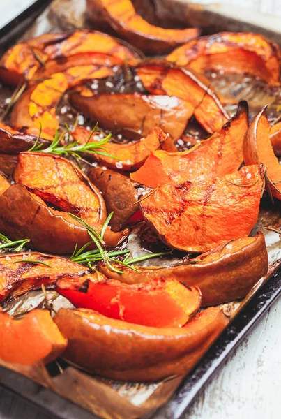 A abóbora cozida no forno — Fotografia de Stock