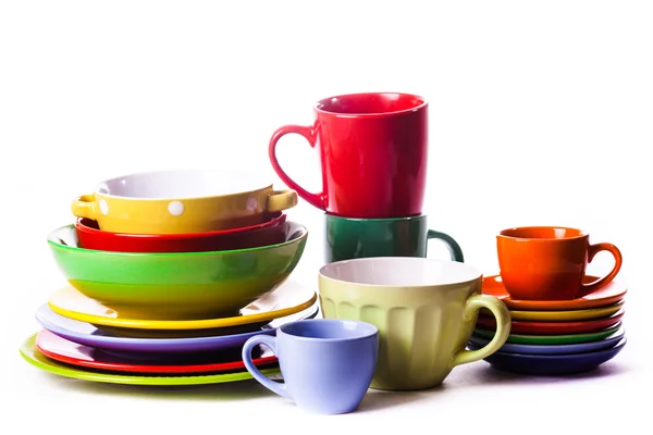 The composition of coloured utensils — Stock Photo, Image