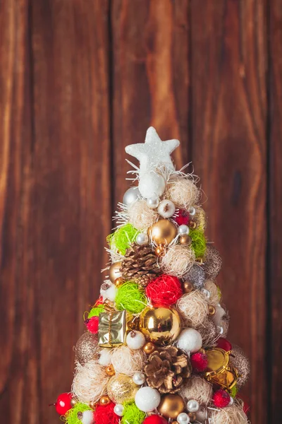 Árvore de natal artesanal — Fotografia de Stock