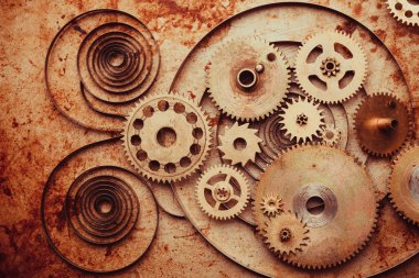 Steampunk arka plan