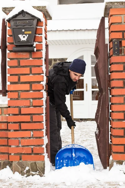 De sneeuwruimen — Stockfoto