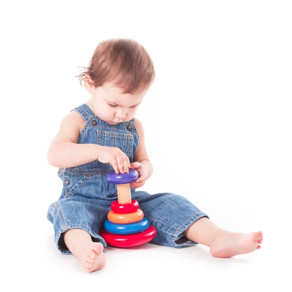 Niño con un juguete — Foto de Stock