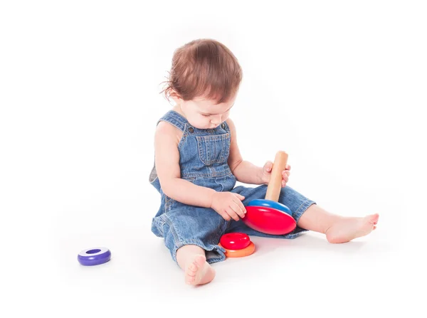 Dziecko z zabawką — Zdjęcie stockowe