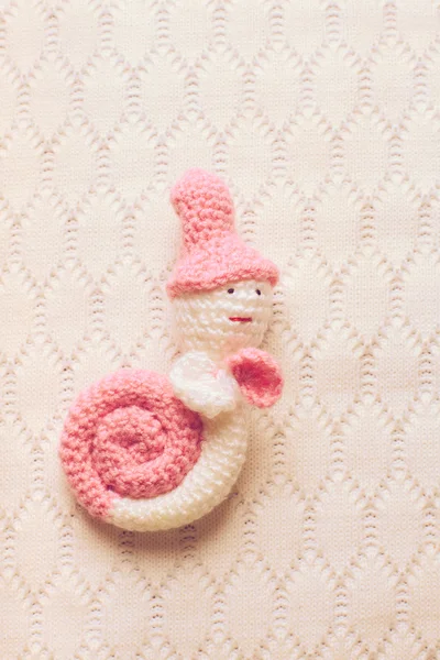 Escargot décoratif au crochet — Photo