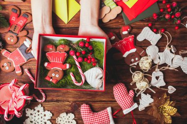 Hazırlık bir Noel hediye kutusu