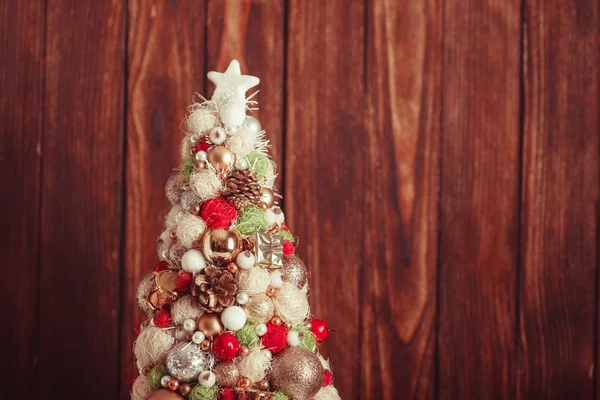 Handgemaakte kerstboom — Stockfoto