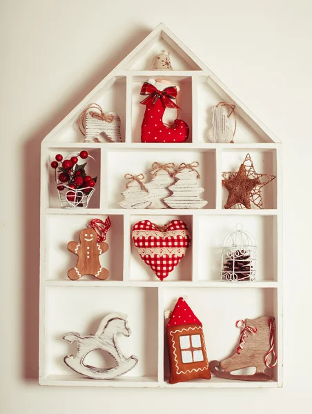 Decoraciones de Navidad en la pared — Foto de Stock