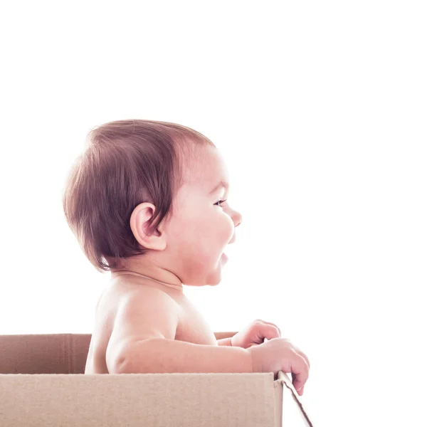 Bayi di dalam kotak — Stok Foto