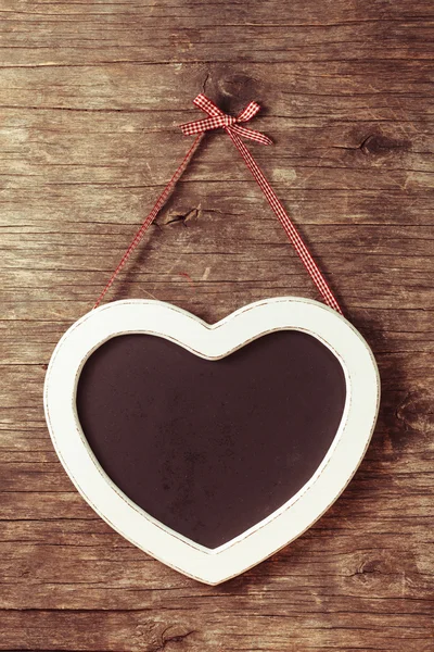 Kalp şekli yazı tahtası — Stok fotoğraf
