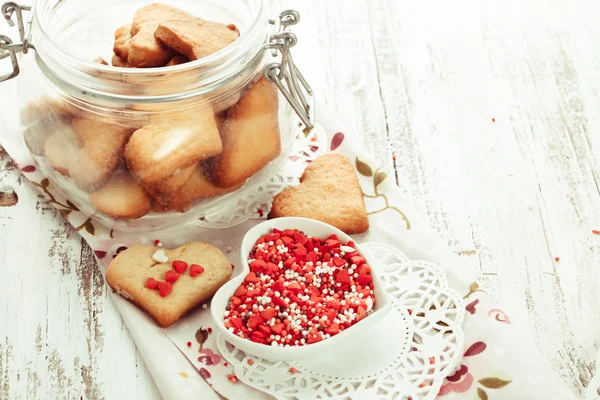 I biscotti del cuore — Foto Stock