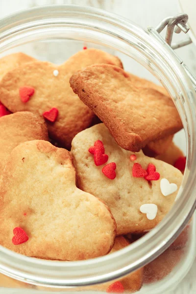 Os biscoitos do coração — Fotografia de Stock