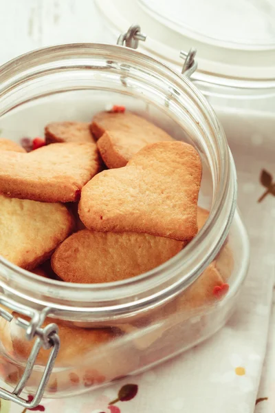 Soubory cookie srdce — Stock fotografie