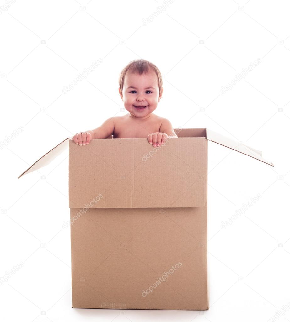 Baby and the box