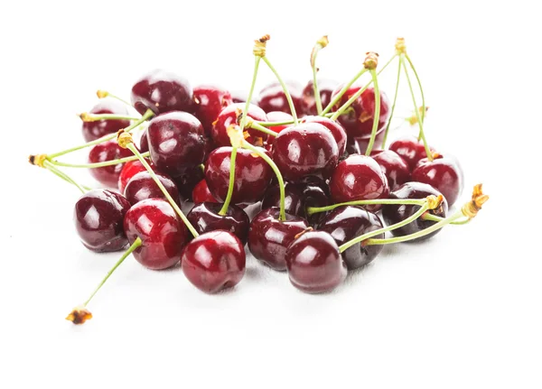 Sweet cherry na biały — Zdjęcie stockowe