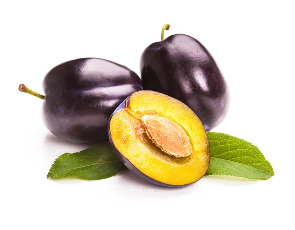 The Plums isolated Stock Photo