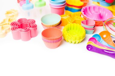 Gökkuşağı silikon şekerlemeler mutfak eşyaları